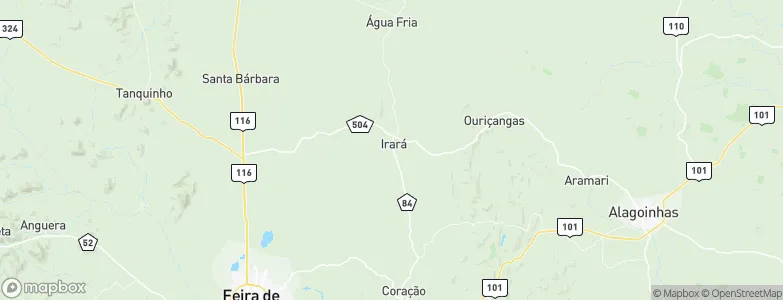 Irará, Brazil Map
