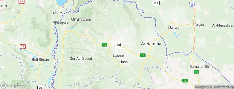Irbid, Jordan Map