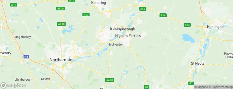Irchester, United Kingdom Map