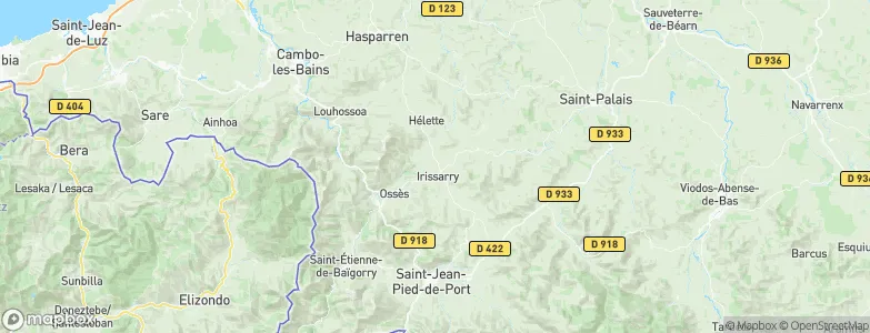 Irissarry, France Map