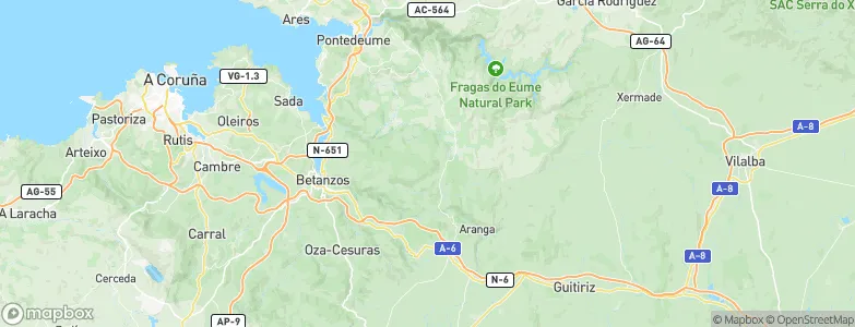 Irixoa, Spain Map