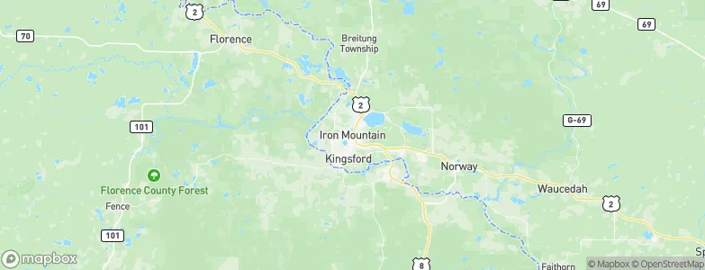 Iron Mountain, United States Map