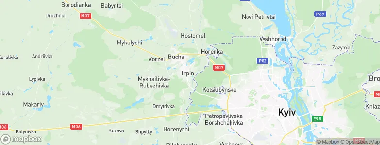 Irpin, Ukraine Map