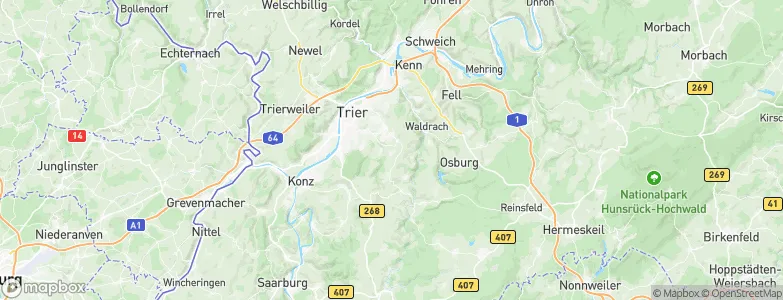 Irsch, Germany Map