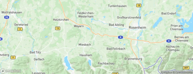 Irschenberg, Germany Map