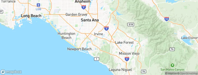 Irvine, United States Map