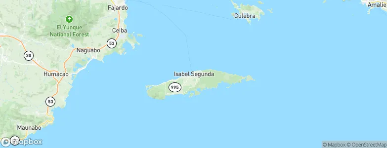 Isabel Segunda, Puerto Rico Map