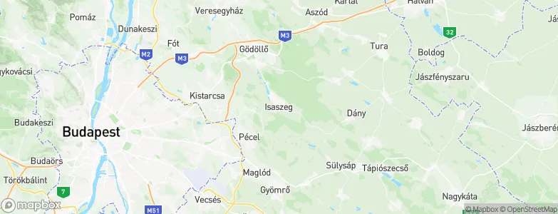 Isaszeg, Hungary Map