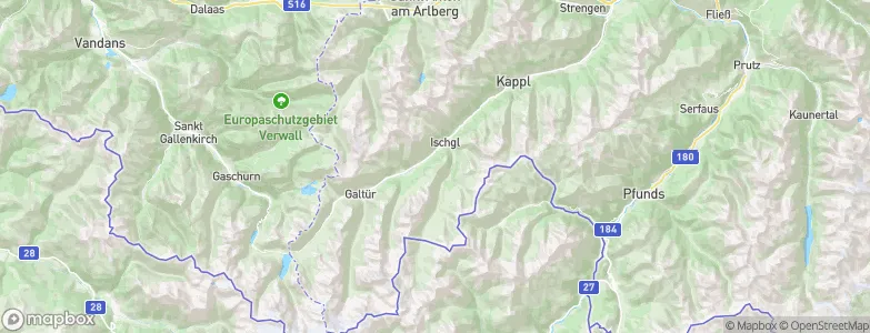 Ischgl, Austria Map
