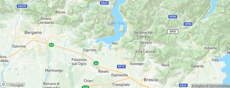 Iseo, Italy Map
