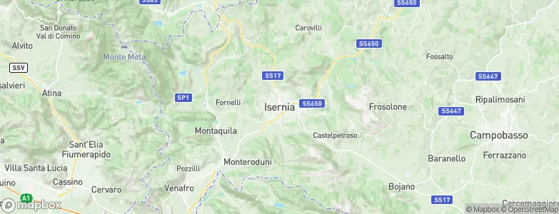 Isernia, Italy Map