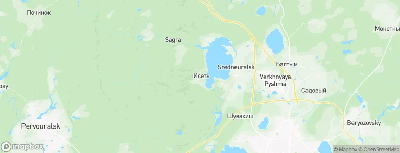 Iset', Russia Map
