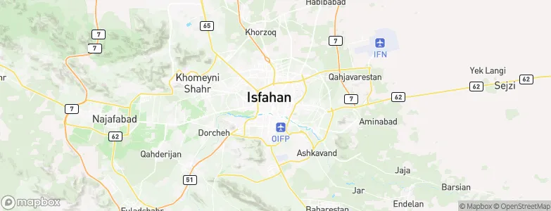 Isfahan, Iran Map