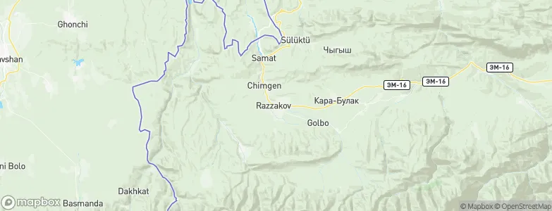 Isfana, Kyrgyzstan Map
