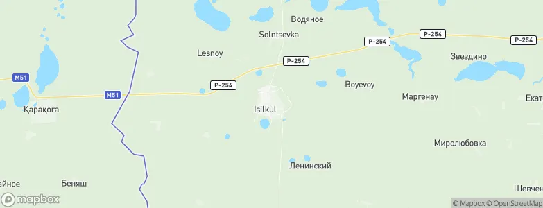 Isil'kul', Russia Map