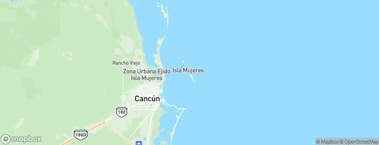 Isla Mujeres, Mexico Map