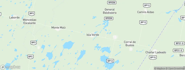 Isla Verde, Argentina Map