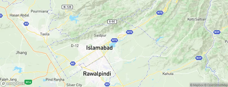 Islamabad, Pakistan Map