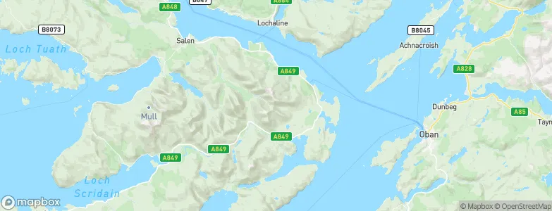 Isle of Mull, United Kingdom Map