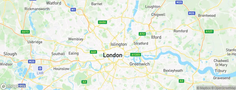 Islington, United Kingdom Map
