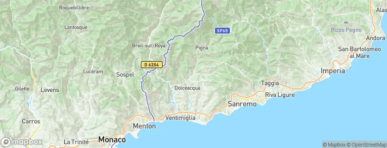 Isolabona, Italy Map