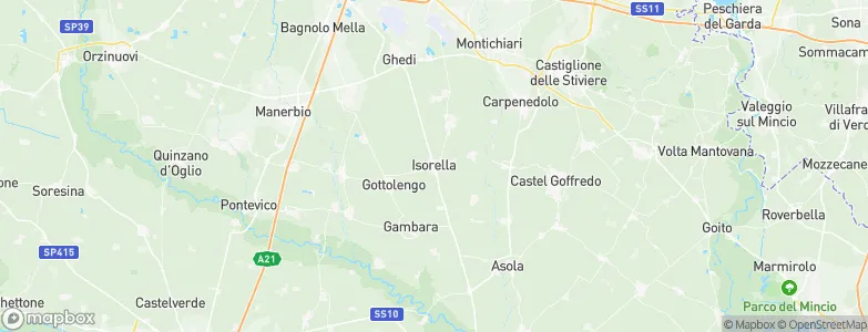 Isorella, Italy Map