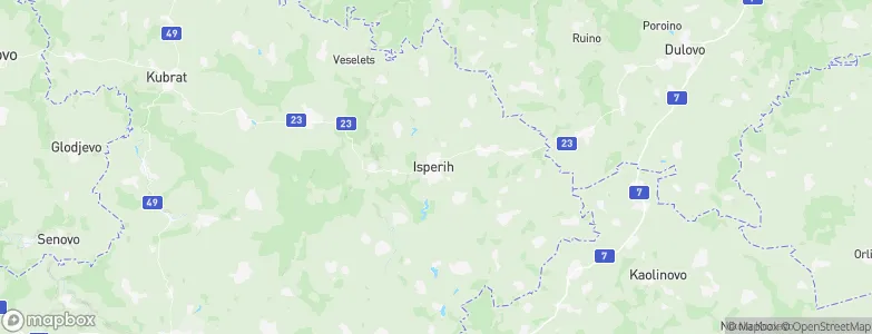 Isperih, Bulgaria Map