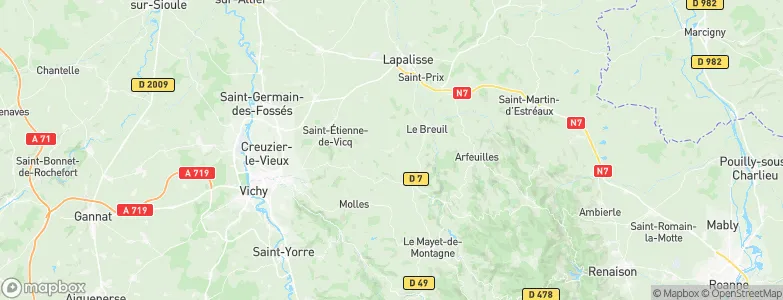 Isserpent, France Map