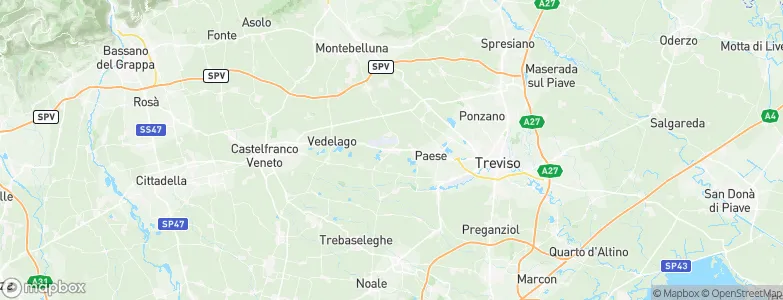 Istrana, Italy Map