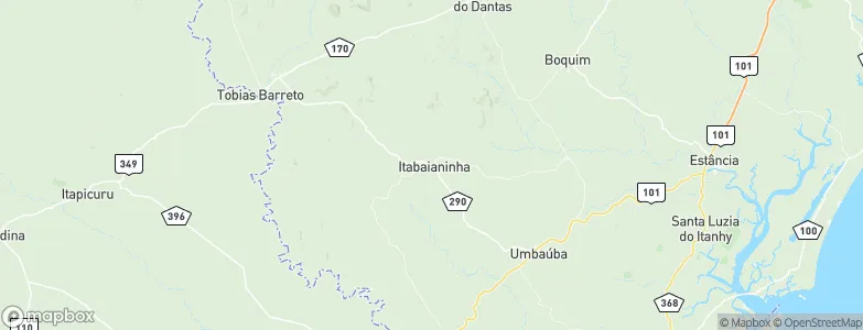 Itabaianinha, Brazil Map