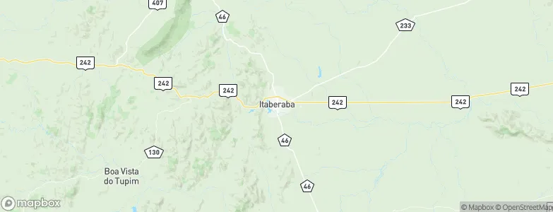 Itaberaba, Brazil Map