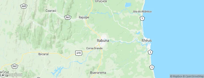 Itabuna, Brazil Map