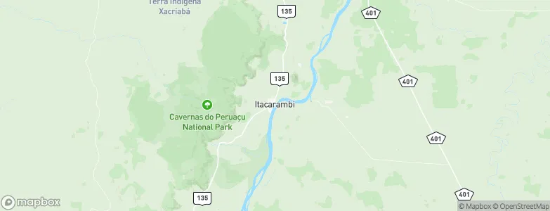 Itacarambi, Brazil Map