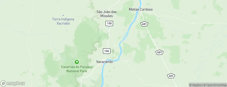 Itacarambi, Brazil Map