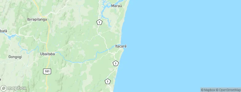 Itacaré, Brazil Map