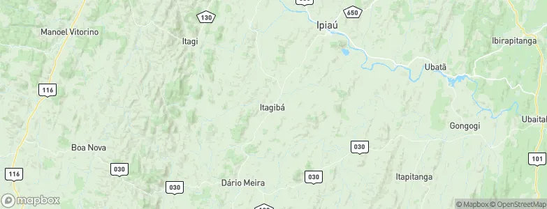 Itagibá, Brazil Map