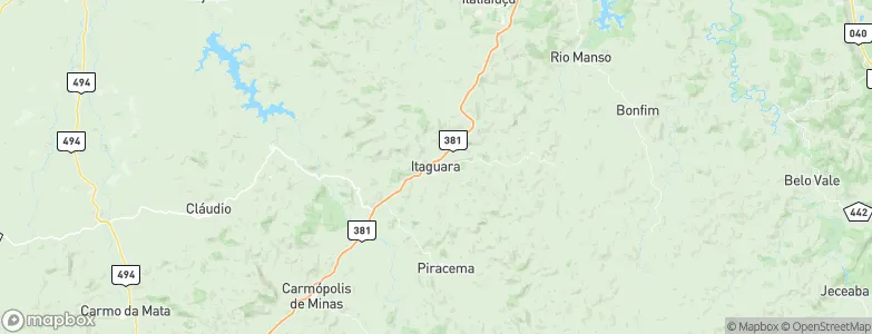 Itaguara, Brazil Map