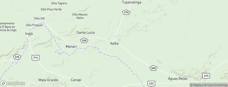 Itaíba, Brazil Map