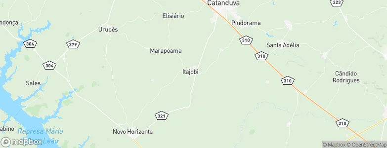 Itajobi, Brazil Map