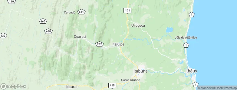 Itajuípe, Brazil Map