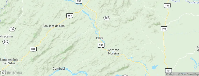 Italva, Brazil Map