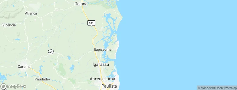 Itamaracá, Brazil Map