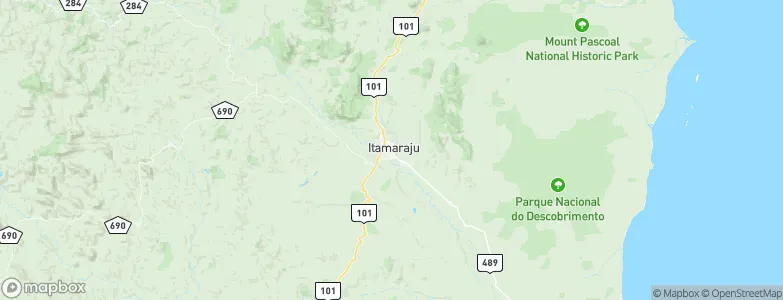 Itamaraju, Brazil Map