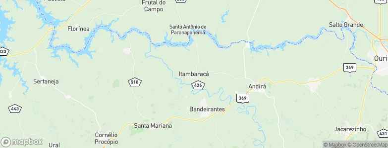 Itambaracá, Brazil Map