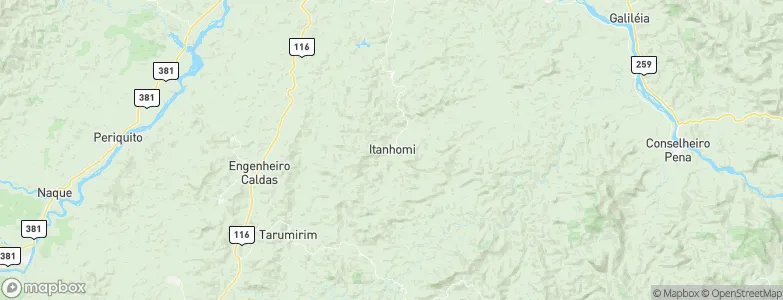 Itanhomi, Brazil Map