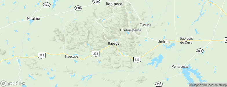 Itapagé, Brazil Map