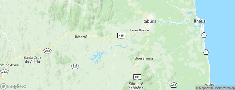 Itapé, Brazil Map