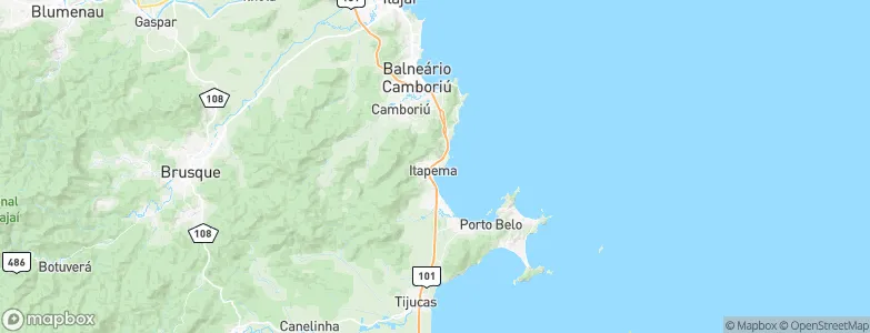 Itapema, Brazil Map