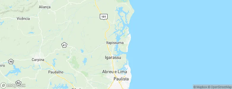 Itapissuma, Brazil Map