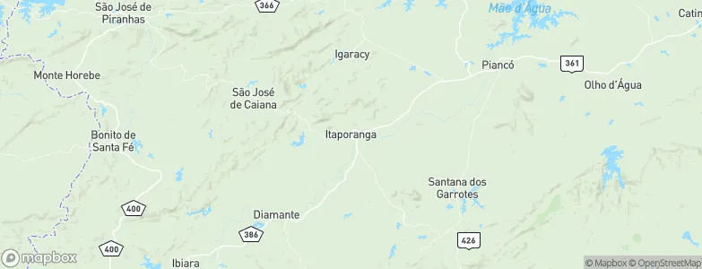Itaporanga, Brazil Map